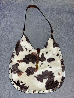 SHEIN cow print bag